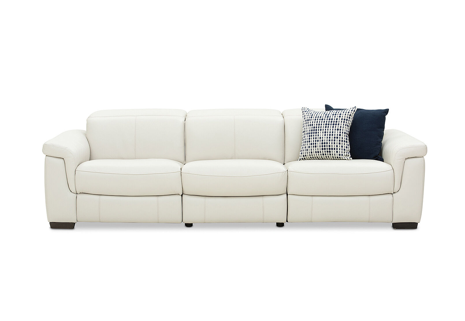 Luciano Leather 3.5 Seater Sofa with 2 Electric Recliners
